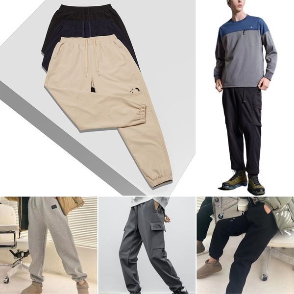 Tasarımcı Erkekler Kuzey Yüzlü Pantolon Polar Kalın Sıcak Pamuk Gevşek Düz High Street Jeans Joggers Tulumlar Pantolonlar Argo Harajuku Trailtsits Bottoms Jeans