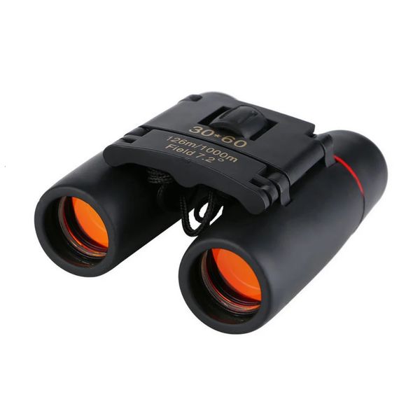 Binóculos telescópio 30x60 zoom binóculos dobrável leve binocular dia visão noturna esportes ao ar livre jogos concertos para viagens 231206