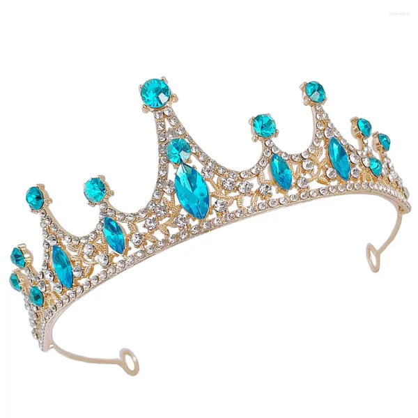 Bandane Tiara Strass Fascia per capelli Corona da principessa Ragazze Copricapo per bambini Corone lucenti Fasce Strass Piccola sposa Adorabile Glitter