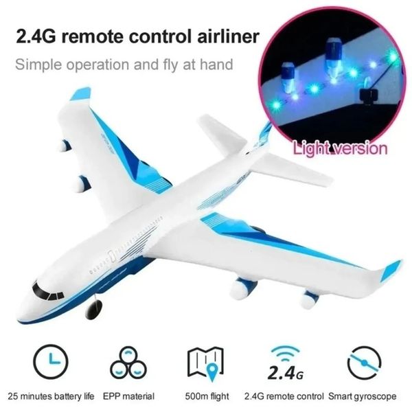 Modello di aereo G2 RC Aereo Drone Giocattolo Telecomando 2.4G Aereo ad ala fissa Modello di aereo da esterno per bambini Ragazzo Aldult Regalo 231206