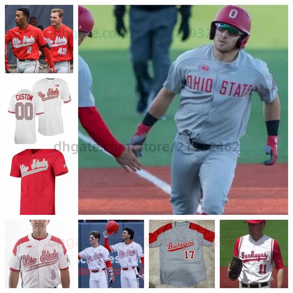 Ohio State Buckeyes Beyzbol Koleji Josh Stevenson Matthew Graveline Gavin Devooght Tyler Pettorini Justin Eckhardt Nick Giamarusti Cadena Bruni