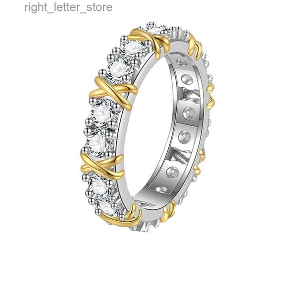 Solitaire Ring Nareyo Light Luxury 925 STERLING Gümüş Yüzük Zirkon Kristal Yüzük Bir Kadının Nişan Takı Hediyesi Yüksek Sınıf YQ231207