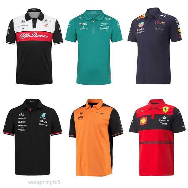 Camisetas masculinas ao ar livre f1 corrida polo camisa nova camisa cross-country motocicleta equitação terno de manga curta pouso rápido wd8z