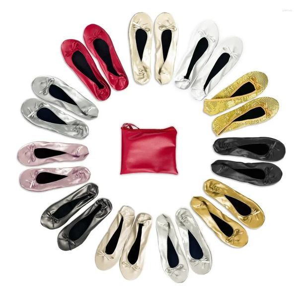 Chinelos de casamento feminino slides chinelo dobrável ballet sapatos planos sandálias para depois da festa necessidades personalizadas femininas