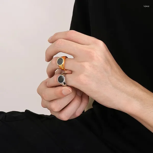 Кольца кластера, модные кольца из нержавеющей стали с взрывами в стиле ретро, марказит для мужчин, обручальные кольца серебряного, золотого цвета, высококачественные ювелирные изделия