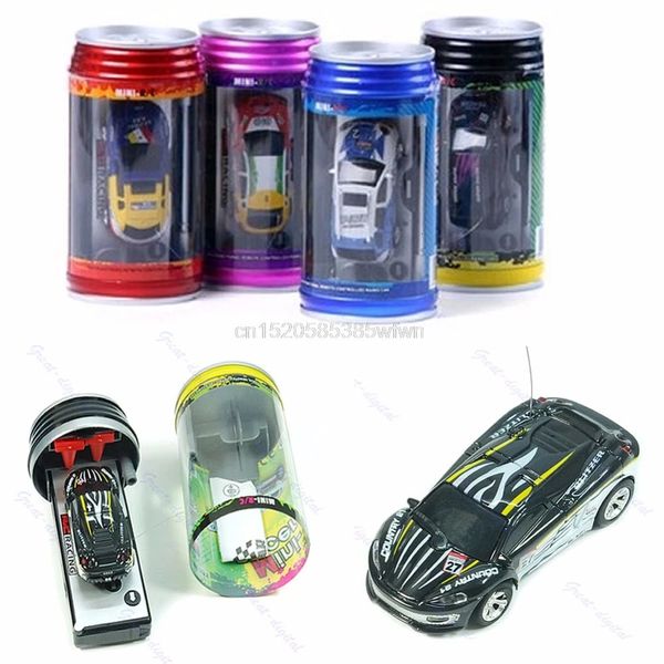 ElectricRC Car Coke Can Mini RC Radio telecomando Micro veicolo Boy Racing Car Toy Gift # HC6U # Drop 231207