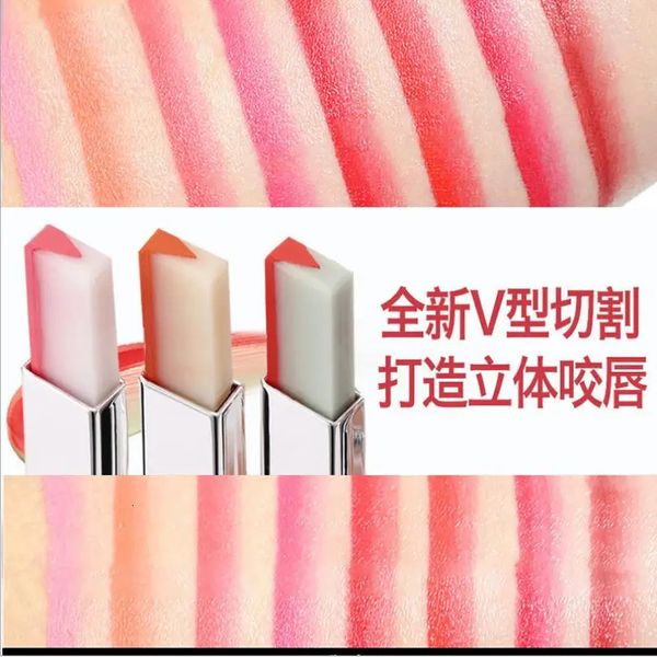 Lip Plumper Fashion Bite Lippenstift V Cutting Two Tone Tint Silky Long Lasting Moisturzing Nourishing Balm Cosmetic T0327 231207