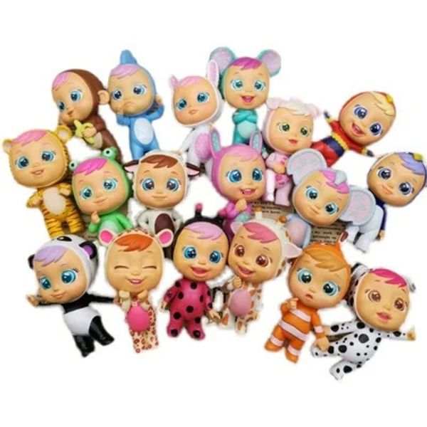 Aksiyon oyuncak figürleri orijinal sevimli bebek kız aksesuarları için kulaklık ağlama için hediye çocuk gözyaşları kız s 231207