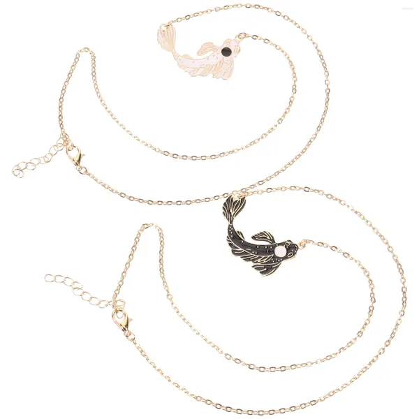Ожерелья с подвесками Дружба, две одинаковые пары, личность, ее подруга, кои, любители рыбного сплава