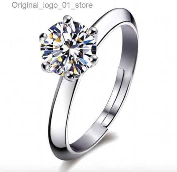 Кольца SPR2 Роскошные женские кольца с камнями, обручальные кольца из стерлингового серебра, обручальное кольцо с камнем sona SmartBuy Q231207