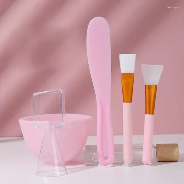 Make-up-Pinsel, 5-teiliges Maskenschüssel-Set zum Mischen, Schönheitszubehör für Mädchen, Gesichtspflege-Werkzeuge