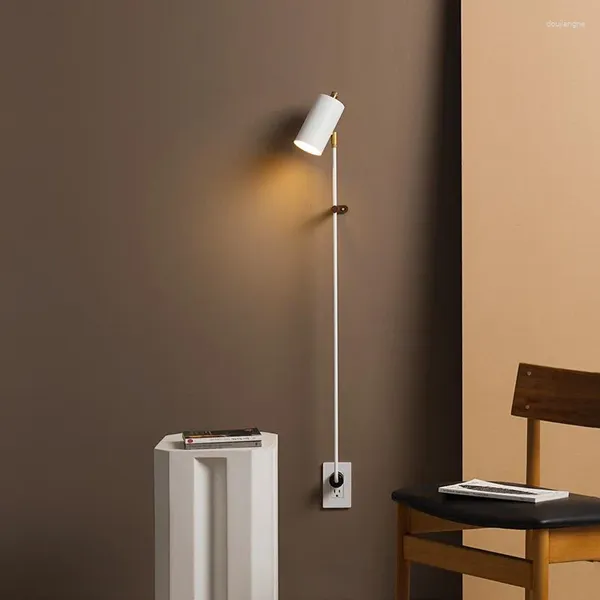 Lâmpada de parede moderna estilo cristal luz gooseneck deco led cabeceira estilos antigos leitura montada