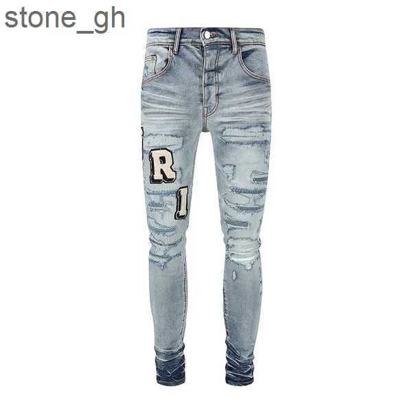 2023 nuovi arrivi Mens Luxury Designer Denim Viola Jeans Fori Pantaloni Amirri Jean Coolguy Biker Pantaloni Uomo Abbigliamento Tiger Badge 1 447Y