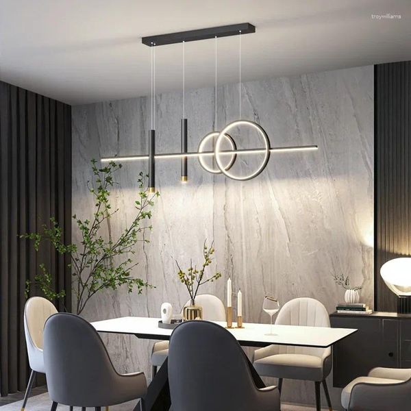 Kronleuchter Nordic Restaurant Led Luxus Beleuchtungskörper Moderne Esstische Pendelleuchten El Torch Ultra Laterne