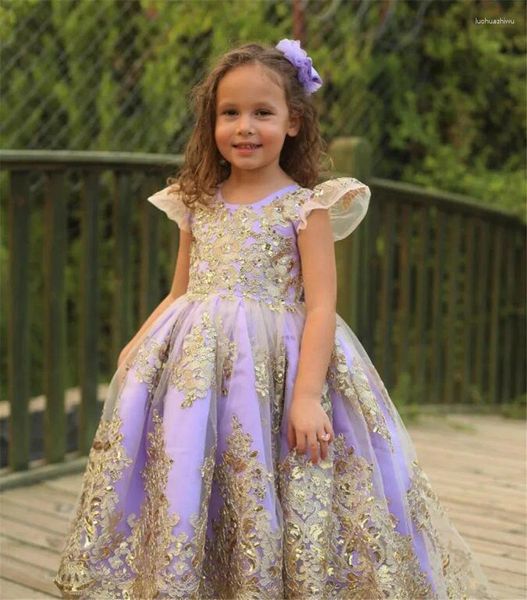 Mädchen Kleider Puffy Blume Für Hochzeit Cap Sleeve Prinzessin Erstkommunion Kinder Geburtstag Kleid Vestidos De Novia