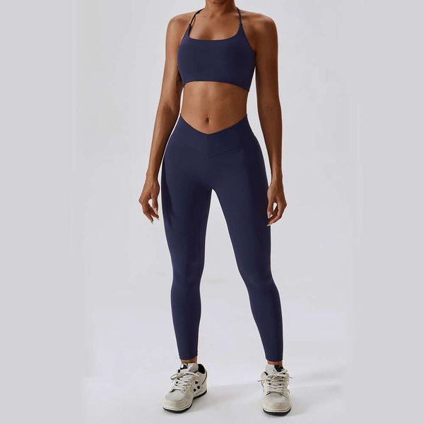 Lu Allinee Woman Gym Outfit sexy Wears Sport Set Sport Lls reggiseno e leggings si adatta a pantaloncini da allenamento in bicicletta da allenamento Active Lady Lady Gry Sports Girls