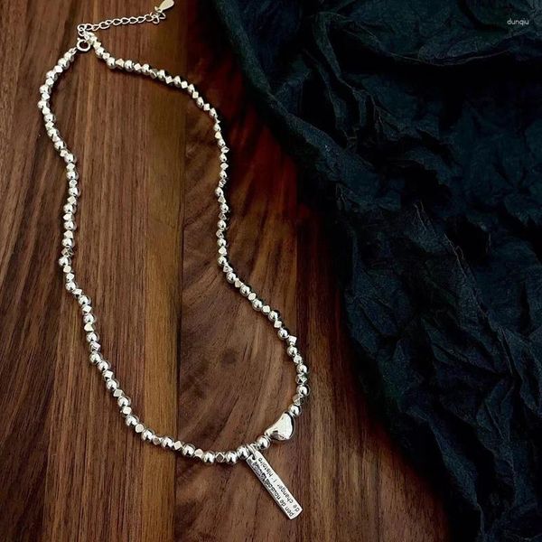 Anhänger Sterling Silber Collares Kragen 925 Para Mujer Englisch Marke Strang Inicial Halskette Schmuck Original Für Frauen 2023