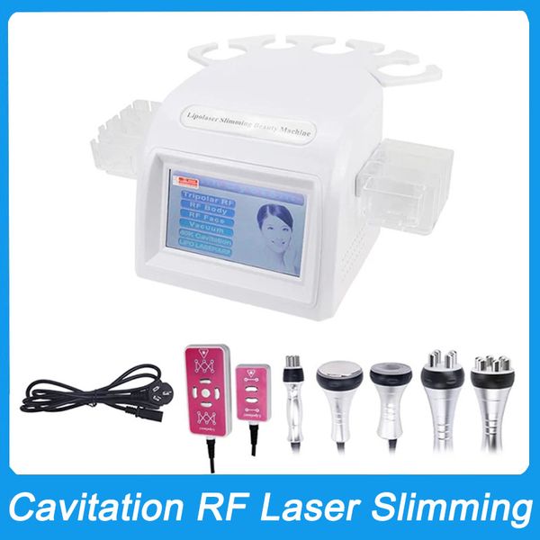 6in1 Lipo Laser 40K Cavitazione ad ultrasuoni Peso Riduce la perdita di grasso Dimagrante Modellamento del corpo Radiofrequenza Rassodante Rafforzamento della pelle Vuoto Sanità Macchina di bellezza