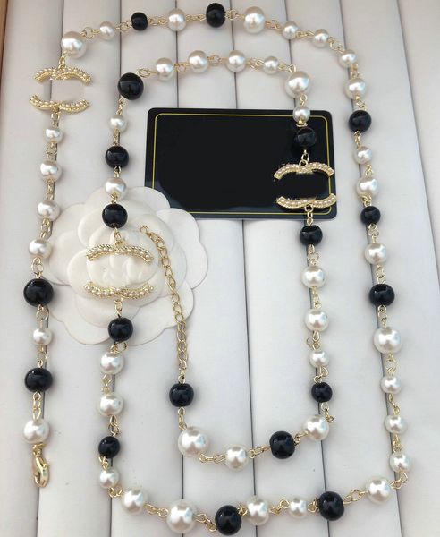 Klassische Diamant-Anhänger-Halskette, hochwertige Designer-Perlen-Damen-Halskette, Hochzeitstag, Schmuck, Geschenk