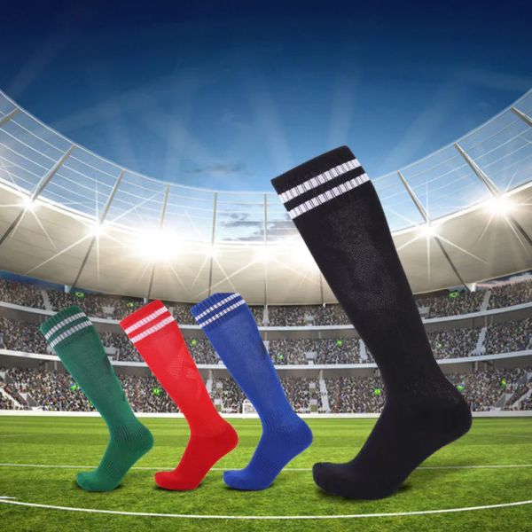 Top Qualität Männer Frauen Kinder Professionelle Sport Fußball Komfort Tragbare Socken Atmungsaktive Kniestrümpfe Kinder Erwachsene Basketball Laufen Fußball Socken Schießen