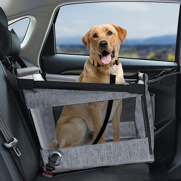 Cão à prova dwaterproof água pet saco de assento de carro cobertor dobrável capa almofada portátil acessórios viagem para cães e gatos 231206