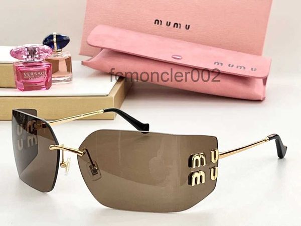 Designer Miu Sonnenbrillen für Damen und Herren, Blechrahmen, Beinbrille, Reisen, UV-beständig, 99G7