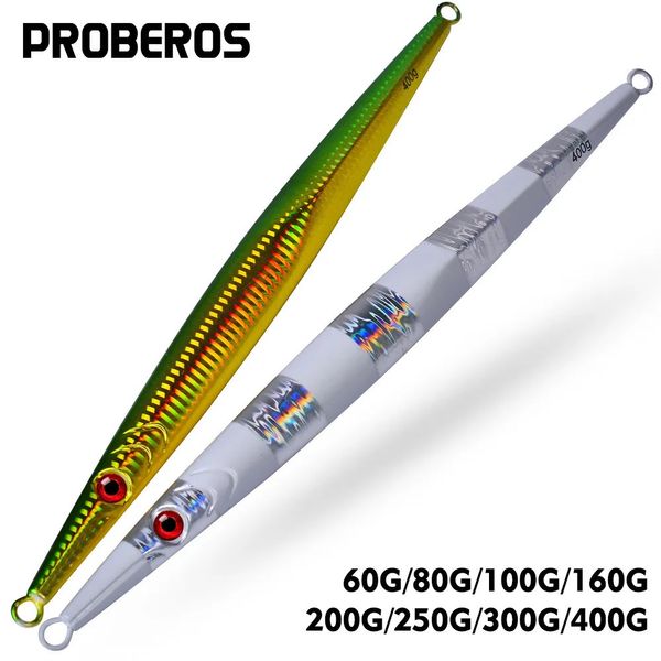 Iscas Iscas Subiron Plate Jig Sea Fishing Long Strip Quickdrawing Ferro Chumbo Peixe Rápido afundando e agitação lenta luminosa 231206