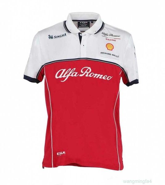 Herren T-Shirts Outdoor T-Shirts 22 Neuer F1-Rennanzug Zhou Guanyu Same Poloshirt Alfa Romeo Team Kurzarm Sommer Herren 0hko