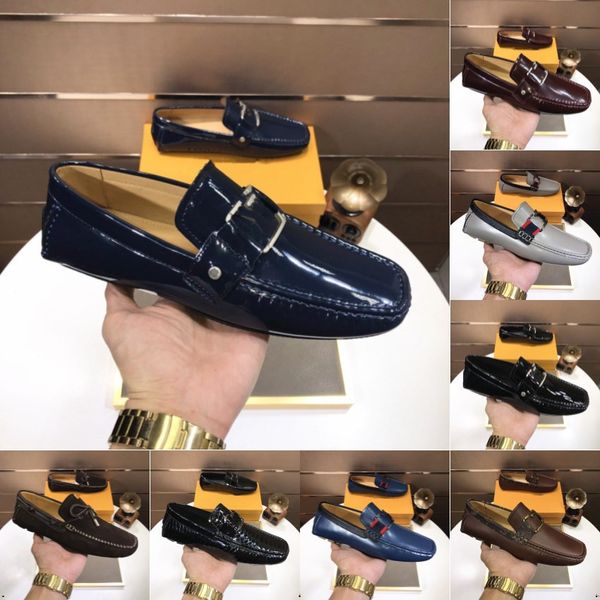 10model Neue Wildleder Designer Loafer Herren Flock Schuhe Business Blau Atmungsaktive Slip-On Casual Driving Schuhe Abendkleid Herren Schuhe hochzeit Schuhe