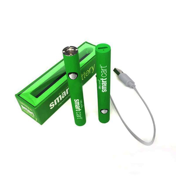 Smart Carts Vorheizen der Batterie Vorheizen Einstellbarer Verdampferstift 380 mAh Variable Spannung Passend für 510-Gewinde-Kartusche PK Max LO-Stift