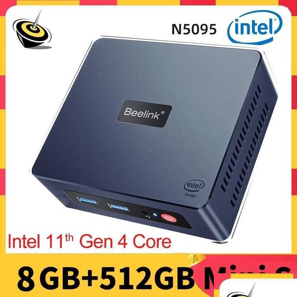 Mini Pcs Beelink S Gamer Pc Windows 11 Intel N5095 Ddr4 8Gb 128Gb 256Gb 1000M Lan Computador Gaming Vs J4125 Gk T4 Pro Drop Delivery Com Dhswj