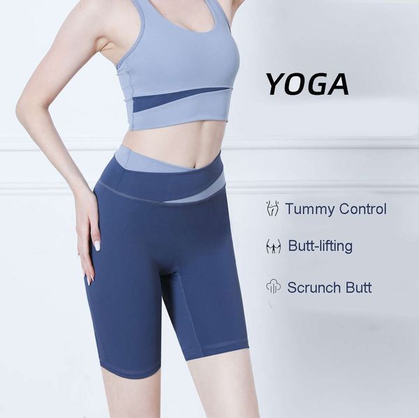 2024 lu lu lemon Align Short Push Up Yoga Donna sportiva Yoga Sport Femal Fitness Collant Running Leggings Pista Biker Wear Allenamento Pantaloncini da palestra da donna