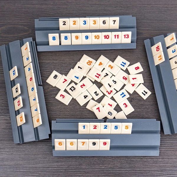 Jeux d'échecs Israël Fast Moving Tile Jeu de société classique 2-4 personnes Israël Mahjong Jeu numérique Jeu à domicile Jeu de fête en famille Version de voyage 231206