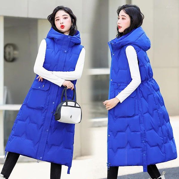 Damenwesten Winterweste für Frauen 2023 Ärmellose Jacke Herbst Koreanische Mode Parka Elegante Damen Chic Outwear Weste