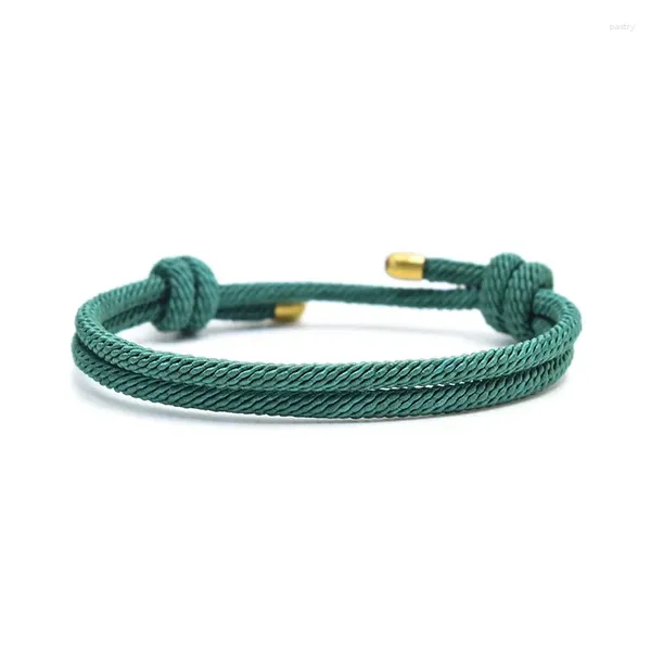 Braccialetti con ciondoli 2023 Minimalista Milano Corda Uomo Donna Fatti a mano Regolabile Filo rosso Bracciale Coppia Braclet Amico Regalo