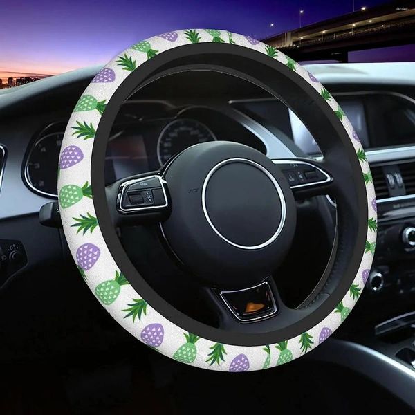 Coprivolante Hawaii Ananas Copertura di frutta tropicale per donna Universale da 15 pollici Accessori auto carini Stretch-On antiscivolo