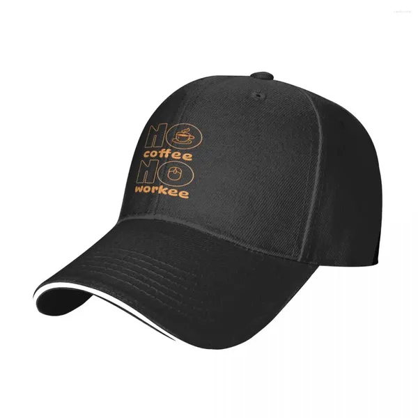 Бейсбольные кепки No Coffee Workee Бейсбольная кепка с классическим принтом в уличном стиле Унисекс Шляпы в стиле хип-хоп Теннис Snapback Идея подарка