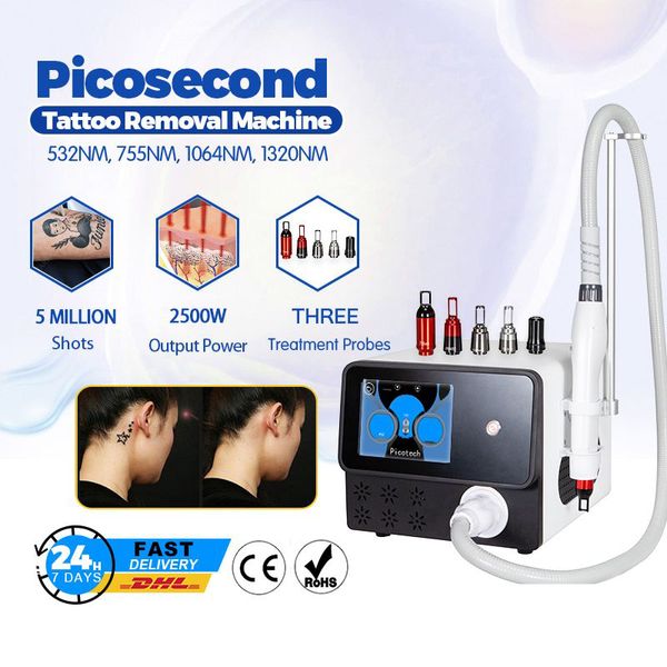 Macchina portatile professionale per la rimozione del tatuaggio Macchina per il trattamento della pigmentazione laser per il lavaggio del sopracciglio Nd Yag