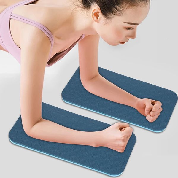 Tapetes de Yoga 2 Pcs Yoga Joelheira Almofada Macia TPE Pad Apoio Protetor Pad para Cotovelo Perna Braço Equilíbrio Exercício Fitness Workout Yoga Mat 231206