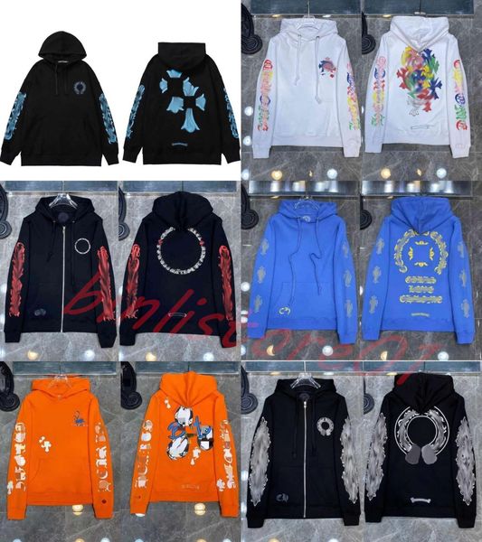 Tasarımcı Mens Hoodies Tasarımcı Kış Kış Tişörleri Kalp Hoodie Ch Uzun Kollu Ceket Gevşek Kapşak Hoody Erkek Kadın Hip Hop Chromees Kalpler Çiçek 8W9IA