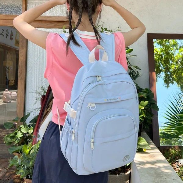 Mochila kawaii mochilas escolares para meninas adolescentes grande capacidade estudantes universitários mochilas bonito feminino casual viagem sacos de ombro