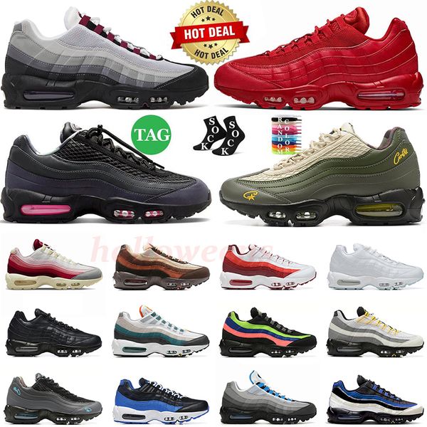 Cuscini 95s uomini che corrono scarpe 95 avido2.0 barbabietola scura triplo bianco nero bianco femmini