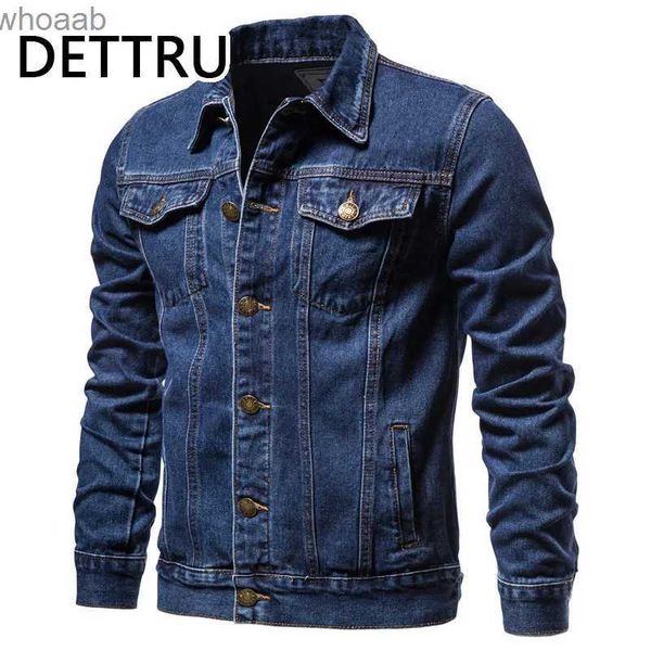 Herrenjacken Marke Frühjahr Neue Baumwolle Denim Jacke Männer Casual Solide Einreiher Jeans Jacke Männer Mode Slim Fit Qualität Mann Jacken YQ231207