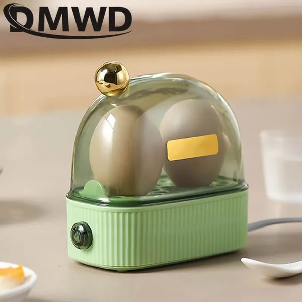 Ferramentas de ovo DMWD 120W 220V Caldeira de ovo elétrica Poacher Desligamento automático Mini máquina de café da manhã Panelas de ovo 2 ovos Vaporizador de alimentos portátil 231206