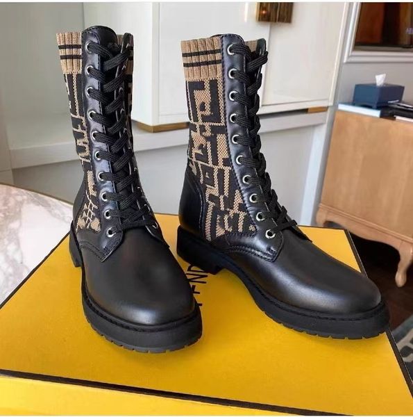 Italia Donna Stivali firmati cowboy domino F Stivaletto da combattimento stivaletti da cavaliere Stretch Sneaker con tacco alto Scarpe invernali da donna stringate Moto Equitazione donna bottes