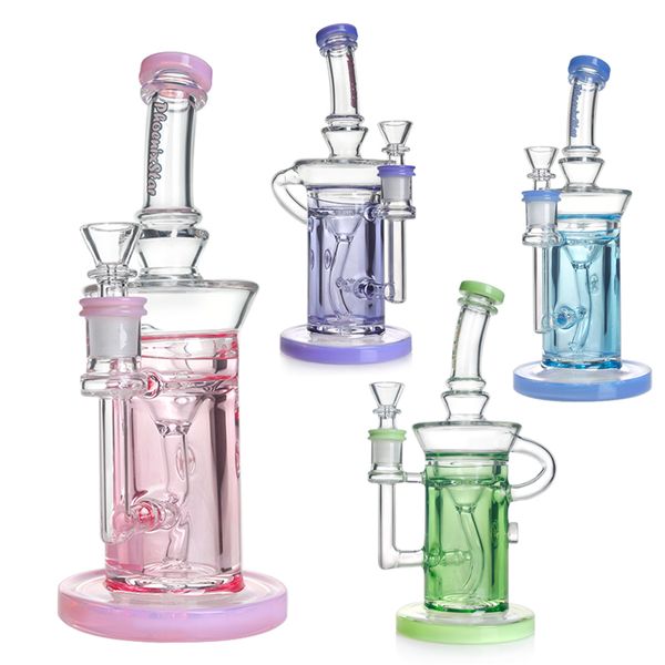 Phoenix Bong Freezable Spulenrauchrohre Recycler Öl Rigs Dicke Glas Bubbler Wasser Bongs Wasserrohr Recycling Bongs Kopfige Öl Rigs Shishs 9,5 Zoll