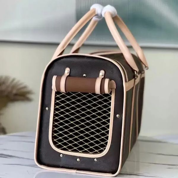 Borsa da uomo classica di design, zaino da donna, borsa per animali domestici, valigia da viaggio da uomo, borsa a tracolla rettangolare con gabbia per cani, borsa a tracolla