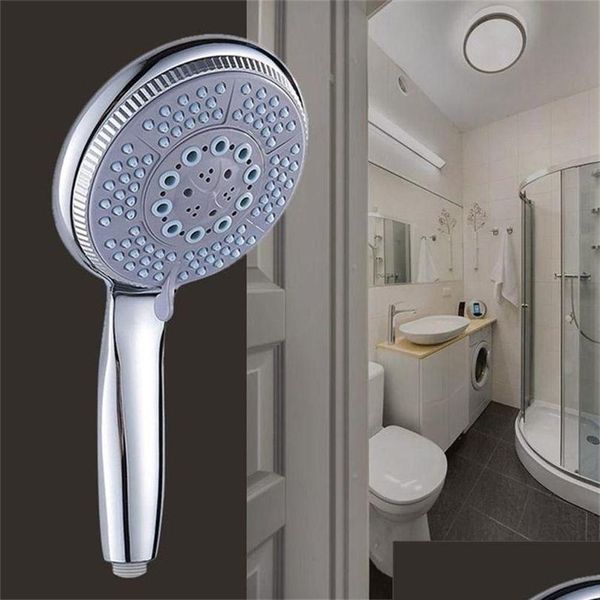 Soffioni doccia da bagno Testa ugello pressurizzato Accessori in ABS Risparmio idrico ad alta pressione Pioggia cromata 200925 Consegna a goccia Home Gar Dhqy2