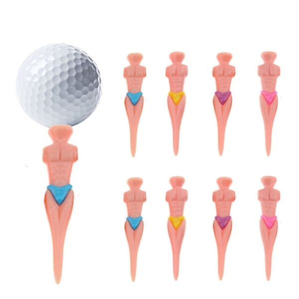 Tee da golf CRESTGOLF Taglia sexy 70mm Muscle Man est Design Tee da golf in plastica Confezione da 10 pezzi 231204