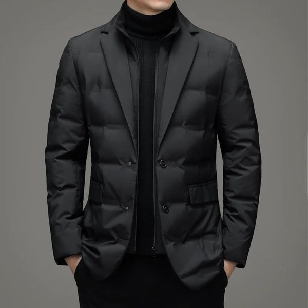 Piumino da uomo Parka 2023 Arrivi Business Casual Giacca da uomo Grado superiore di lusso 90 Anatra bianca Cappotto trapuntato ultraleggero da uomo 231207